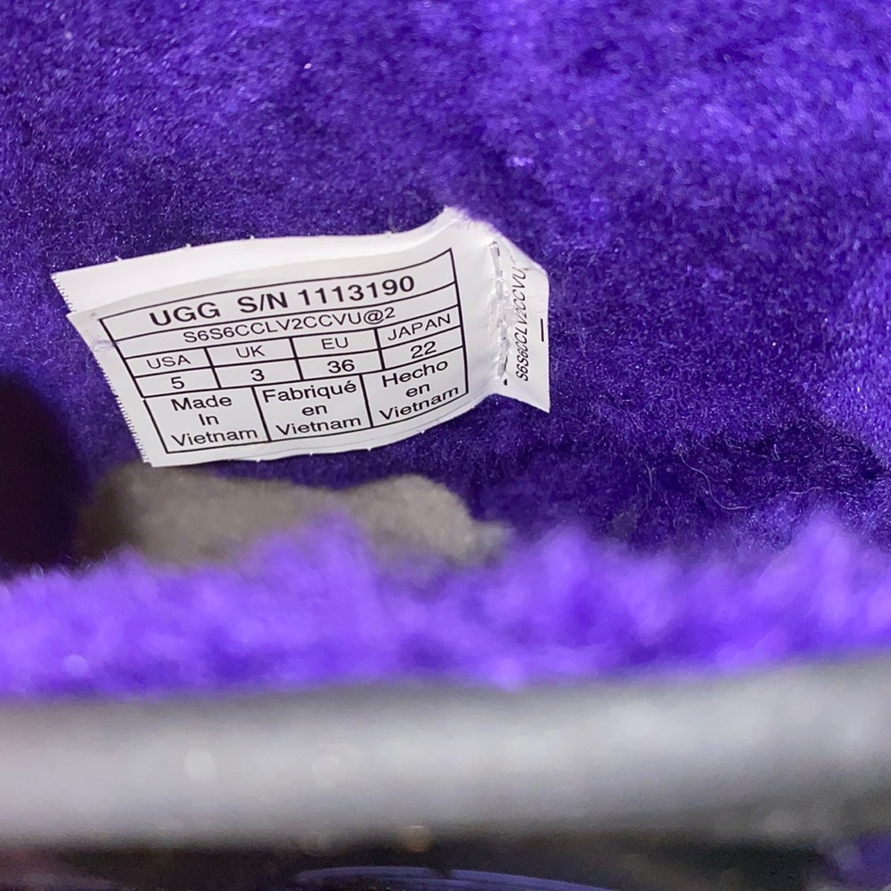 UGG CLEAR MINI PURPLE BOOTS #5 - Picture 4 of 6